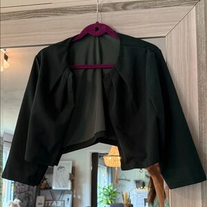 Elegant green Women's Cropped Jacket